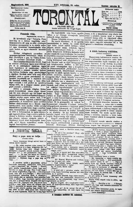 Torontál, 25. évf. 1896. március 21. 68. sz.