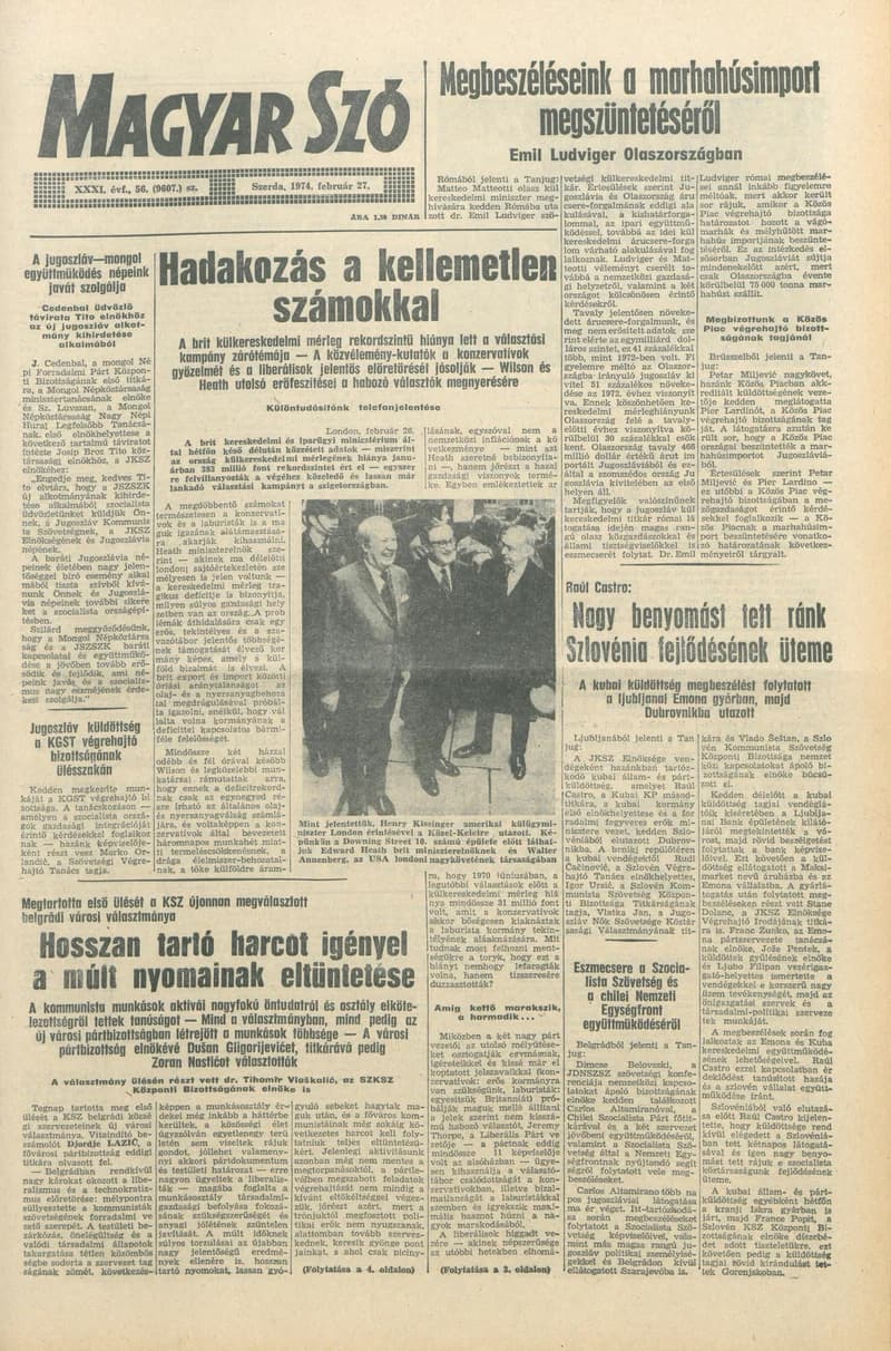 Magyar Szó, 31. évf. 1974. február 28. 57. sz.