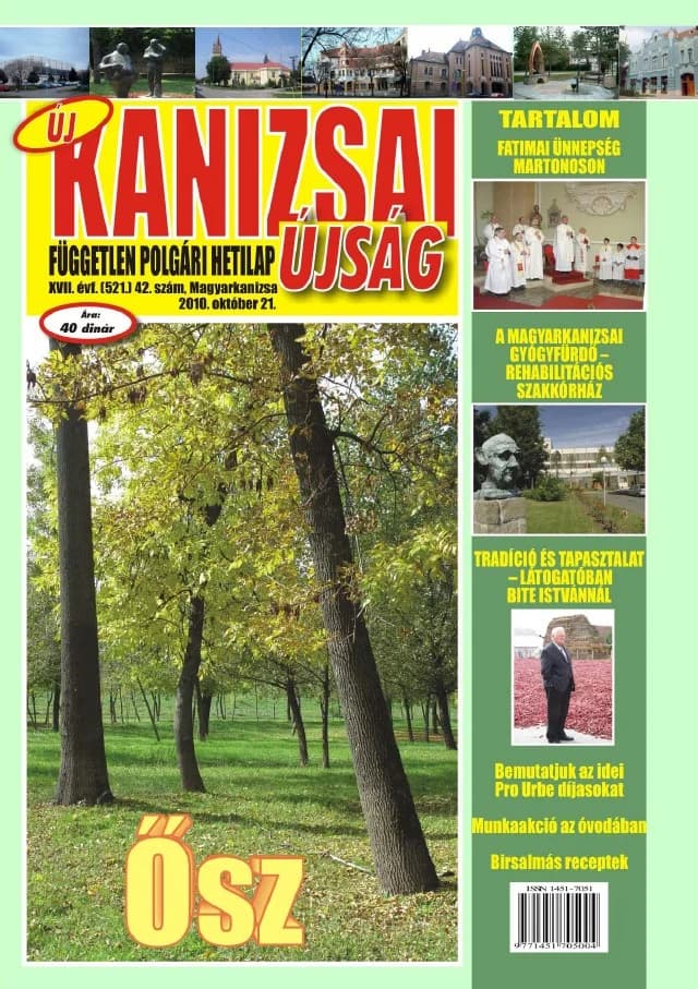Új Kanizsai Újság, 17. évf. 2010. október 21. 42. sz.