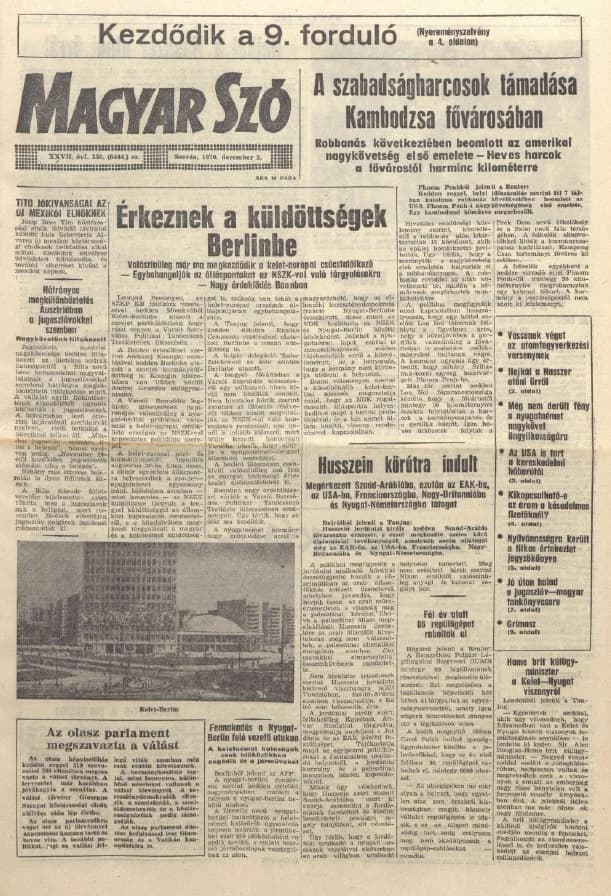 Magyar Szó, 27. évf. 1970. december 2. 330. sz. 1–14. oldal