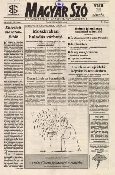 Magyar Szó, 52. évf. 1995. április 28. 98. sz. 1–16. oldal