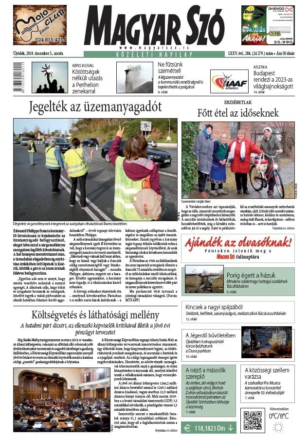 Magyar Szó, 75. évf. 2018. december 5. 284. sz. 1–16. oldal