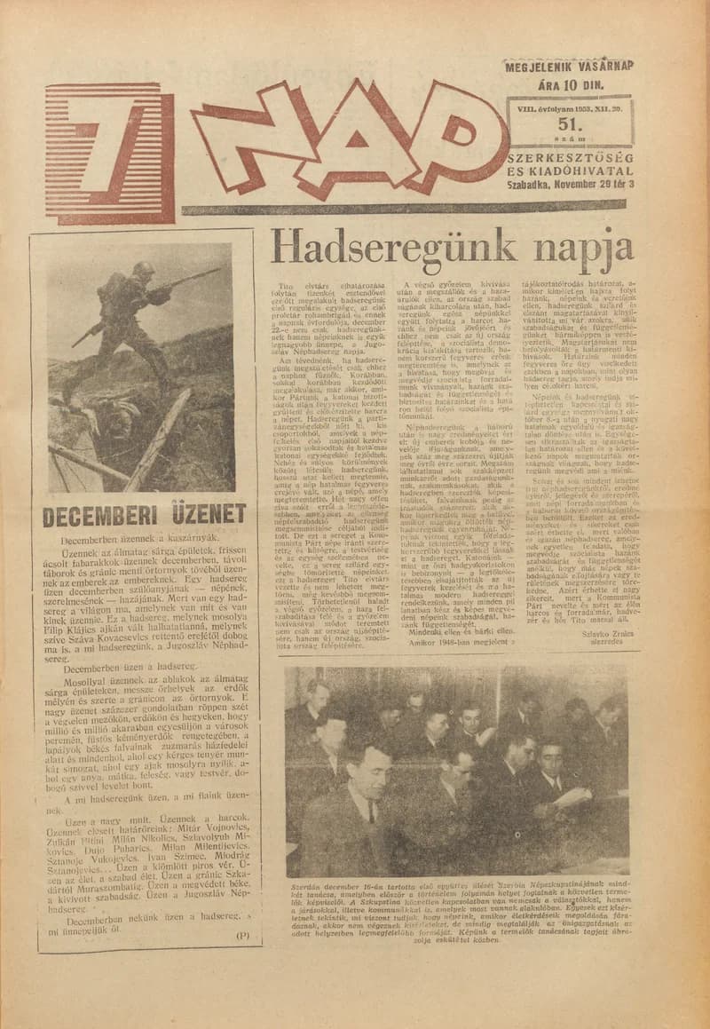 7 Nap, 8. évf. 1953. december 20. 51. sz. 1–16. oldal