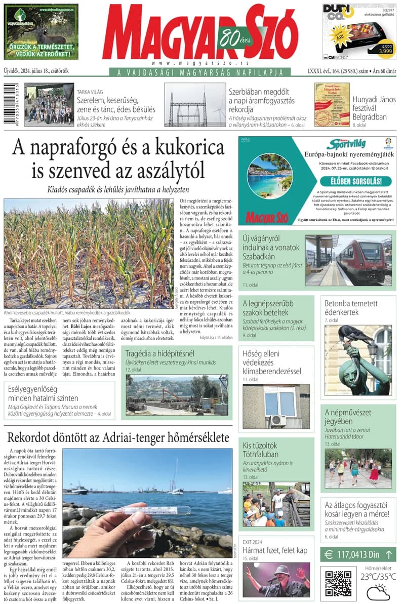 Magyar Szó, 81. évf. 2024. július 18. 164. sz. 1–20. oldal