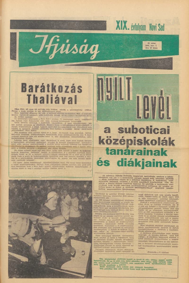 Ifjúság, 19. évf. 1963. november 7. 36. sz.