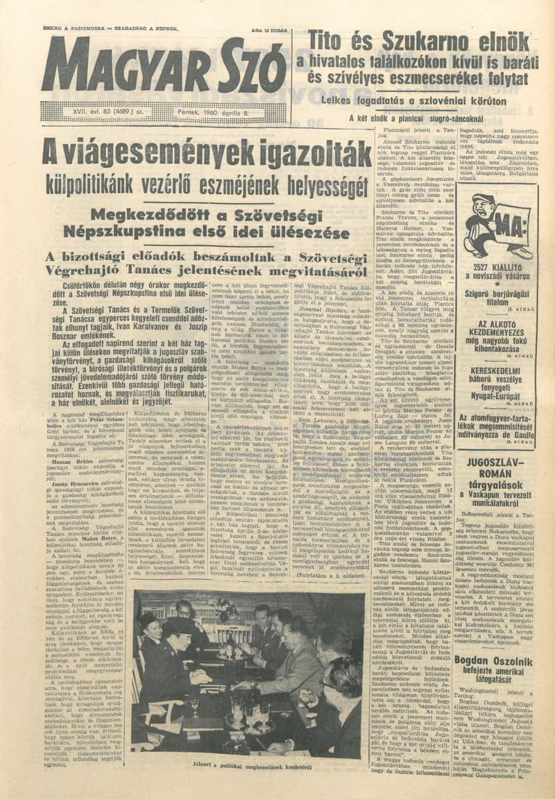 Magyar Szó, 17. évf. 1960. április 8. 83. sz. 1–24. oldal