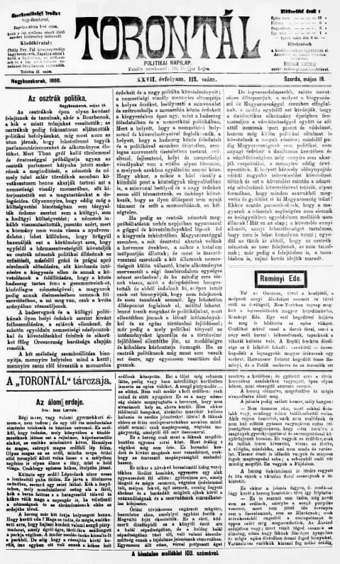 Torontál, 27. évf. 1898. május 18. 113. sz.