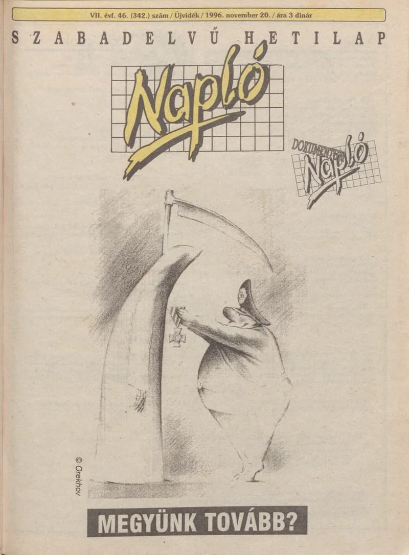 Napló - Szabadelvű hetilap, 7. évf. 1996. november 20. 342. sz.