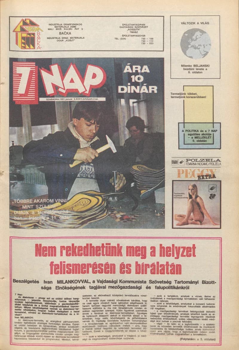 7 Nap, 36. évf. 1981. január 9. 2. sz. 1–20. oldal