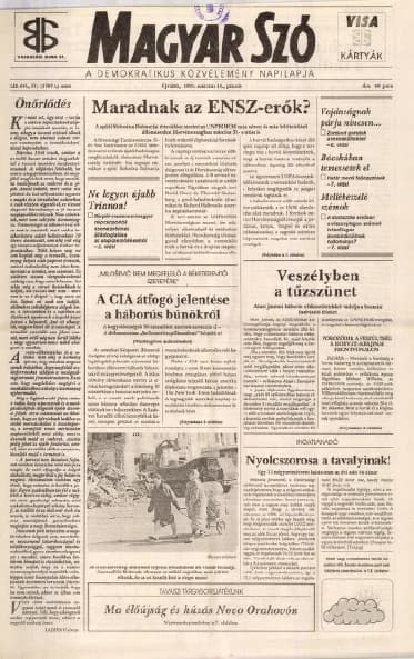 Magyar Szó, 52. évf. 1995. március 10. 57. sz. 1–16. oldal