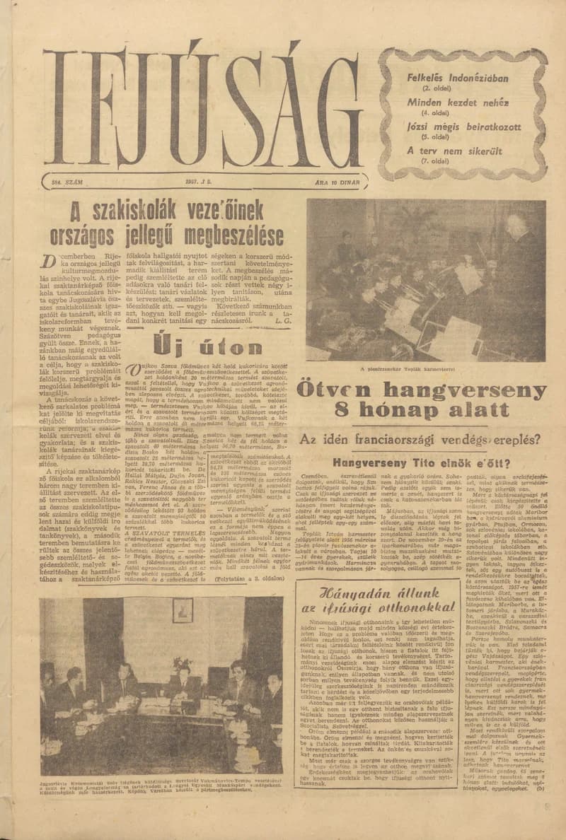 Ifjúság, 13. évf. 1957. január 5. 584. sz.