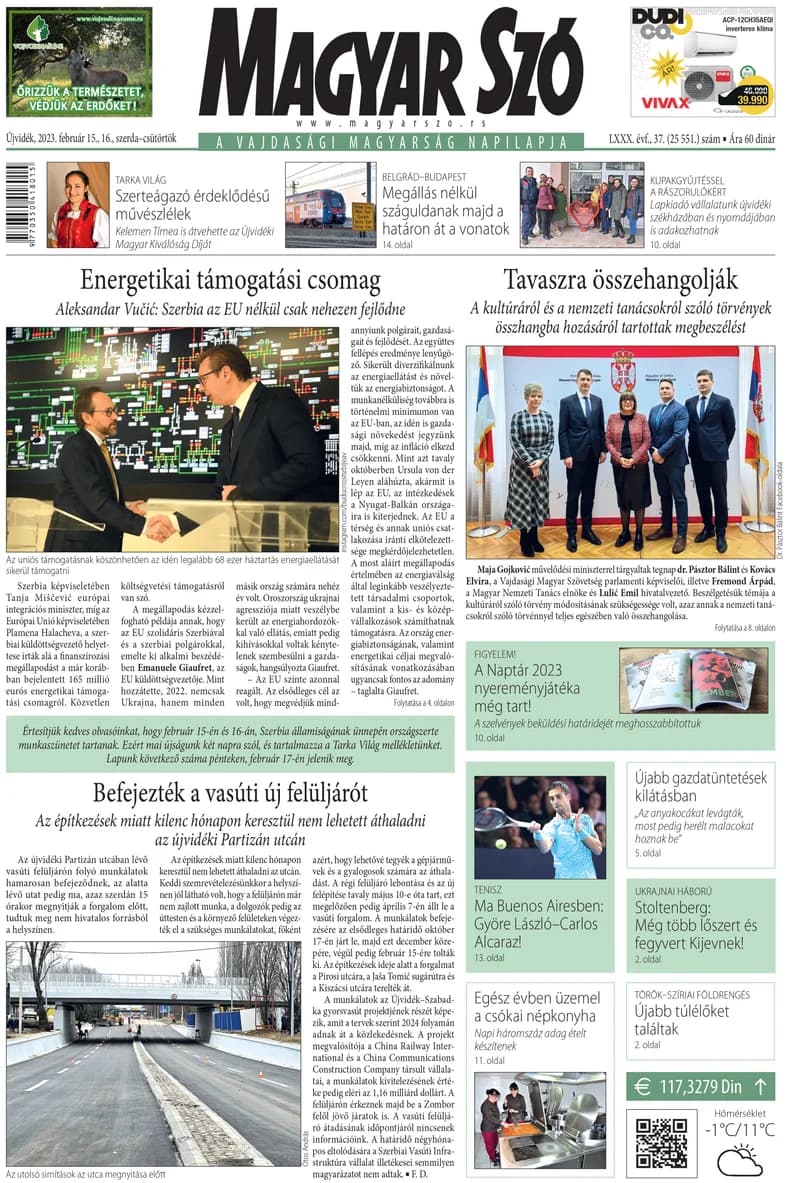 Magyar Szó, 80. évf. 2023. február 15. – 16. 37. sz.