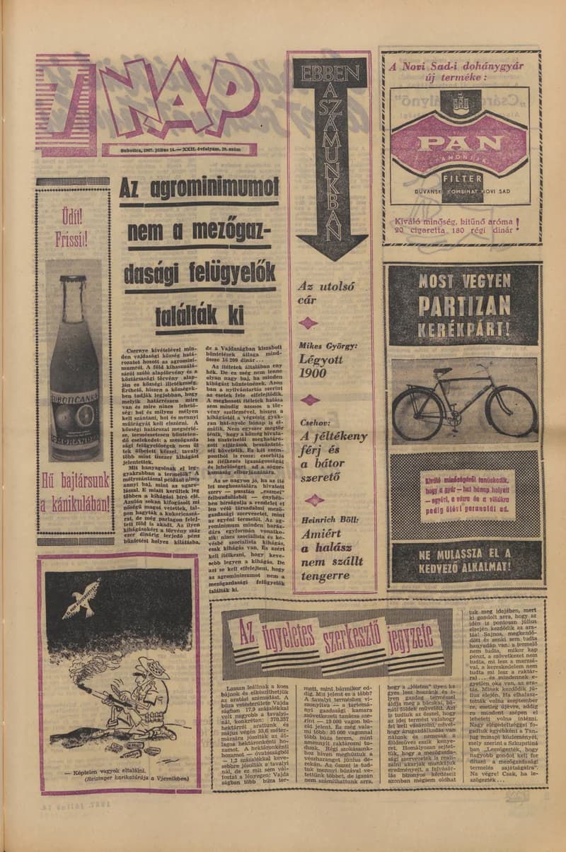 7 Nap, 22. évf. 1967. július 14. 29. sz. 1–20. oldal