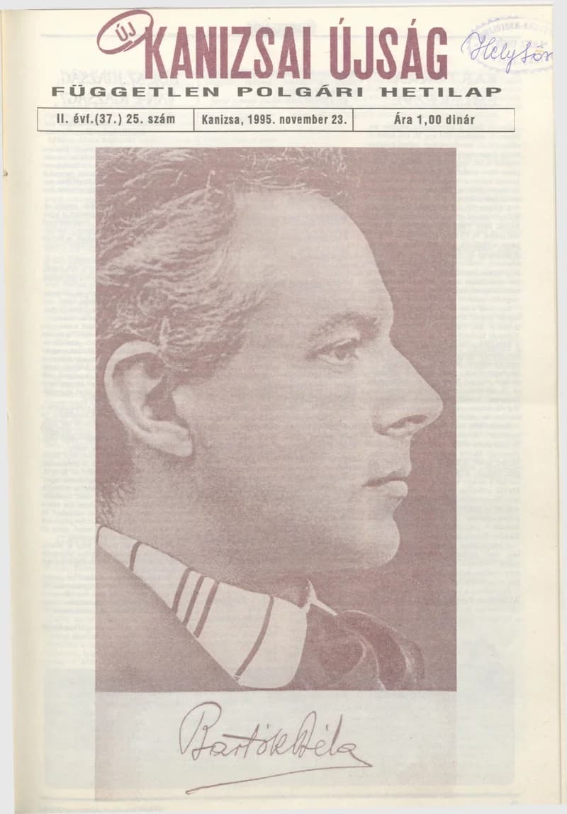 Új Kanizsai Újság, 2. évf. 1995. november 23. 25. sz.