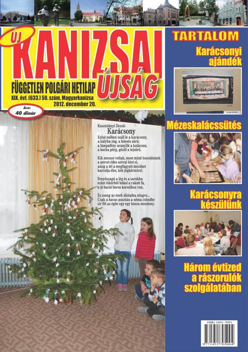 Új Kanizsai Újság, 19. évf. 2012. december 20. 50. sz.