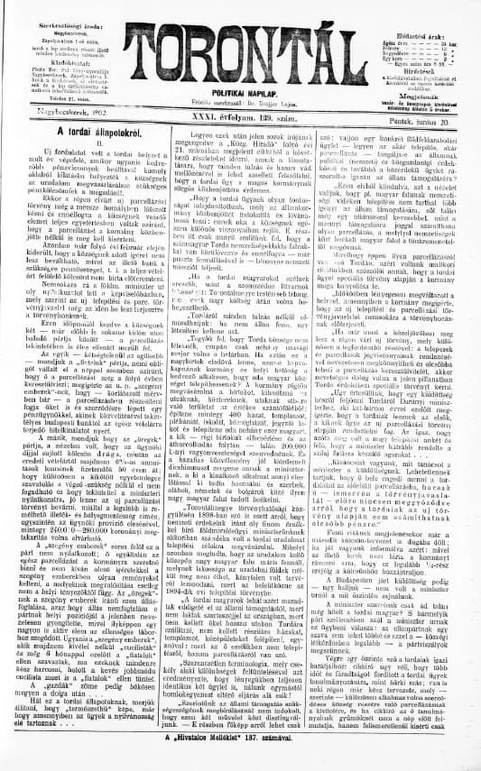 Torontál, 31. évf. 1902. június 20. 139. sz.