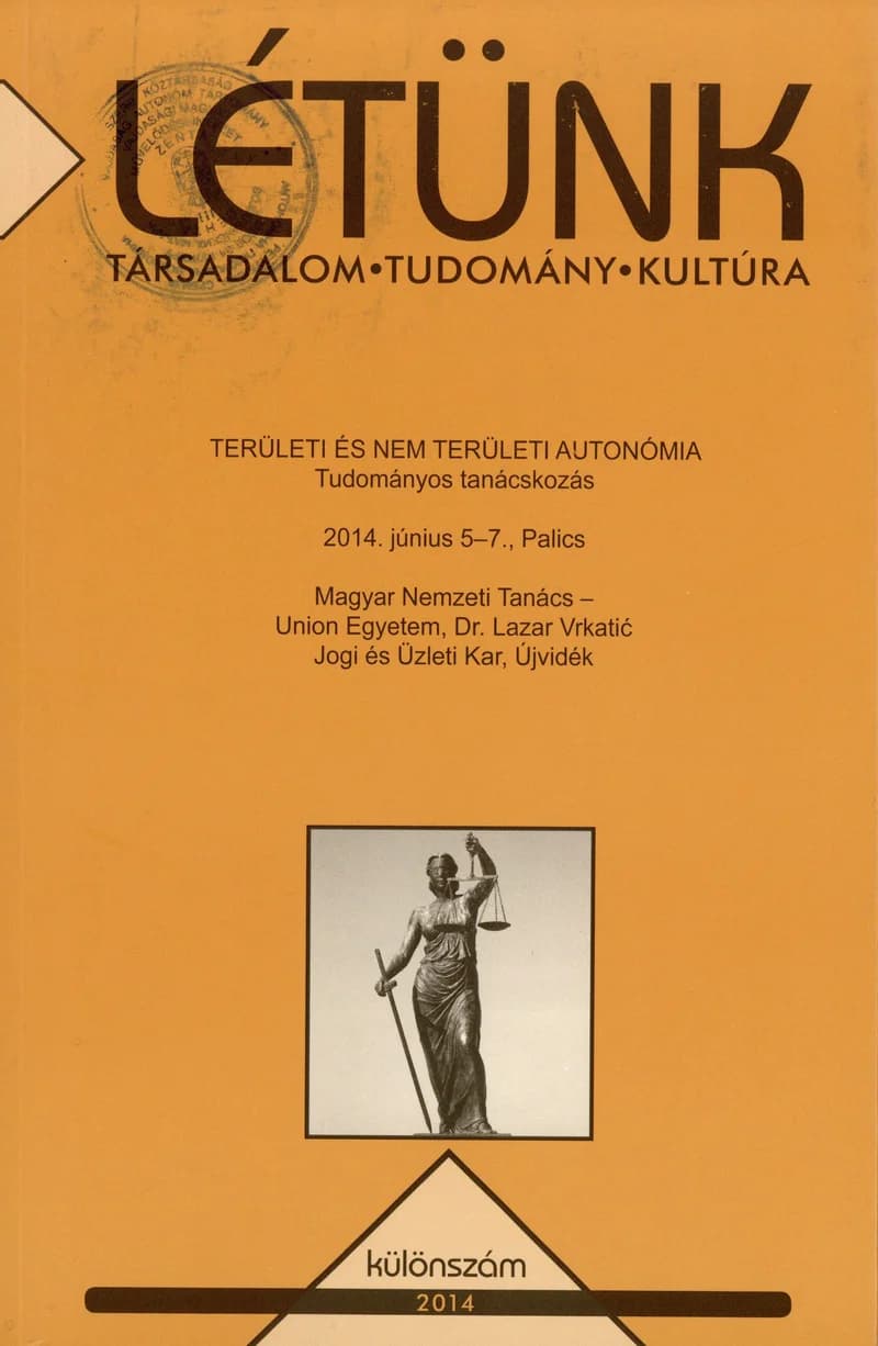 Létünk, 44. évf. 2014. 1–91. oldal