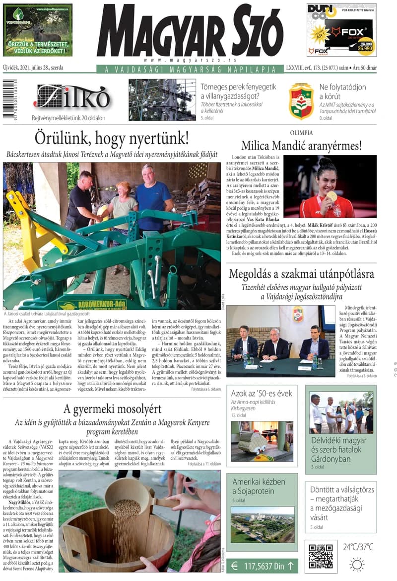 Magyar Szó, 78. évf. 2021. július 28. 173. sz. 1–16. oldal