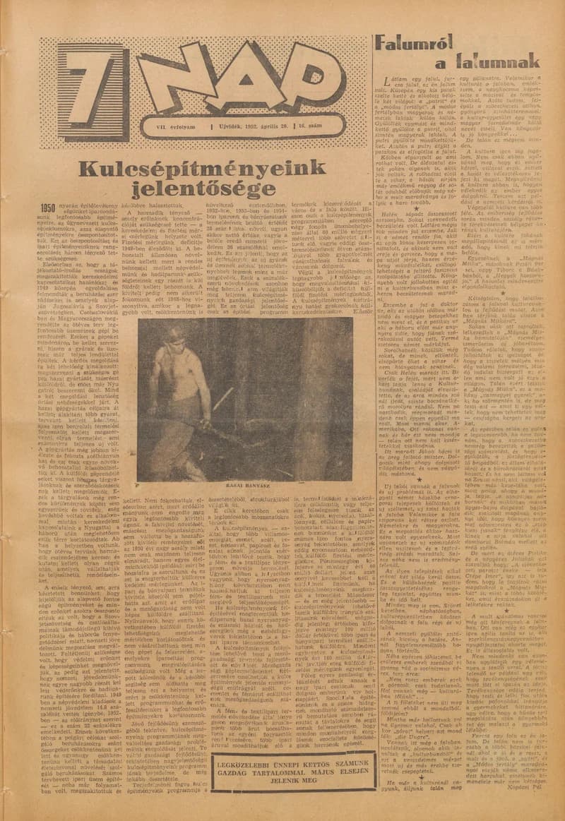 7 Nap, 7. évf. 1952. április 20. 16. sz. 1–14. oldal