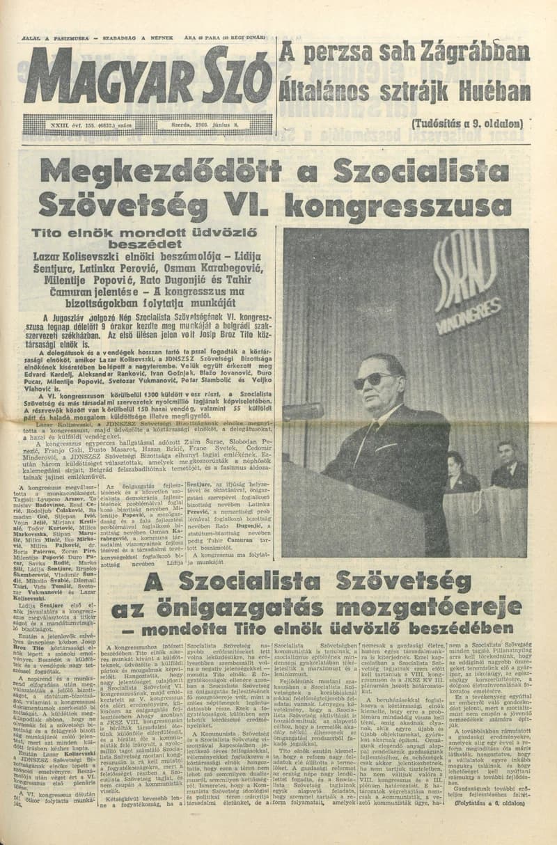 Magyar Szó, 23. évf. 1966. június 8. 155. sz.