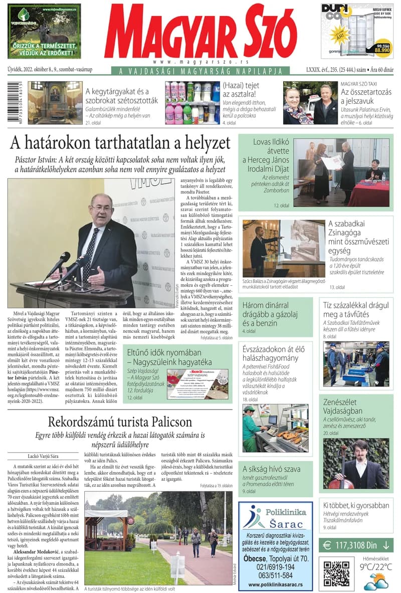 Magyar Szó, 79. évf. 2022. október 8. – 9. 235. sz. 1–32. oldal