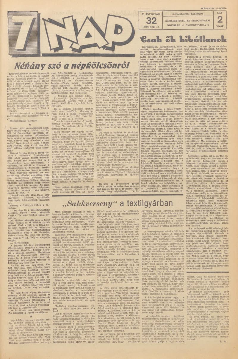 7 Nap, 5. évf. 1950. augusztus 16. 32. sz.