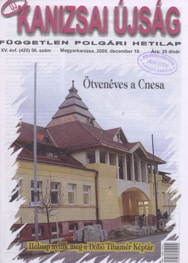 Új Kanizsai Újság, 15. évf. 2008. december 18. 50. sz.