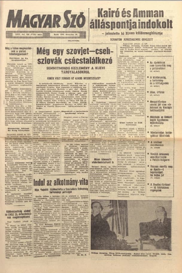 Magyar Szó, 25. évf. 1968. december 10. 339. sz. 1–16. oldal