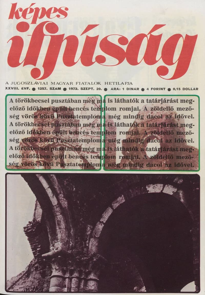 Képes Ifjúság, 28. évf. 1972. szeptember 20. 1257. sz.