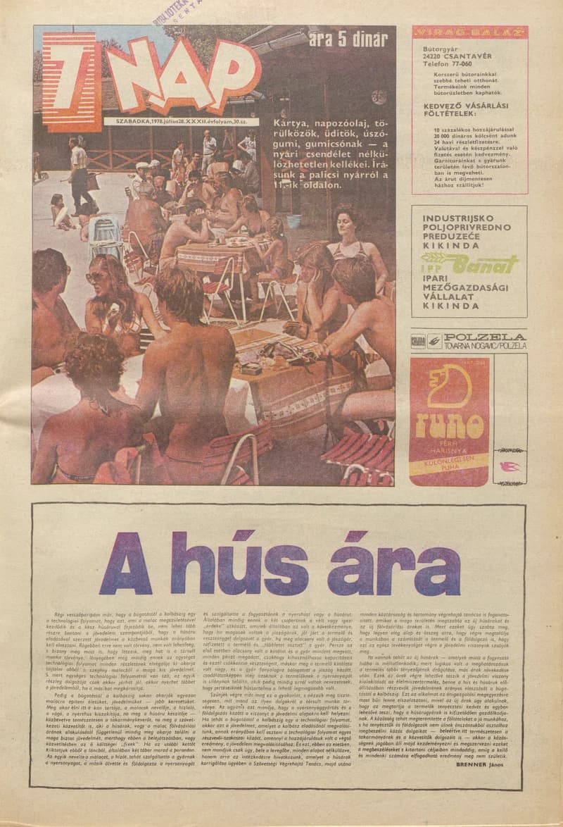 7 Nap, 33. évf. 1978. július 28. 30. sz. 1–20. oldal