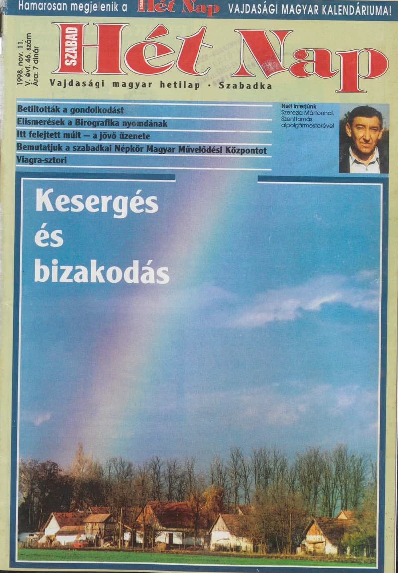 Szabad Hét Nap, 5. évf. 1998. november 11. 46. sz.