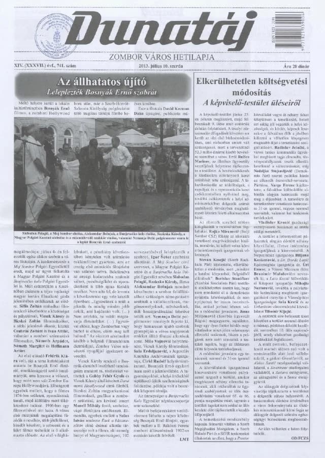 Dunatáj, 15. évf. 2013. július 10. 741. sz.