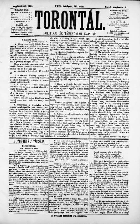Torontál, 23. évf. 1894. szeptember 21. 216. sz.
