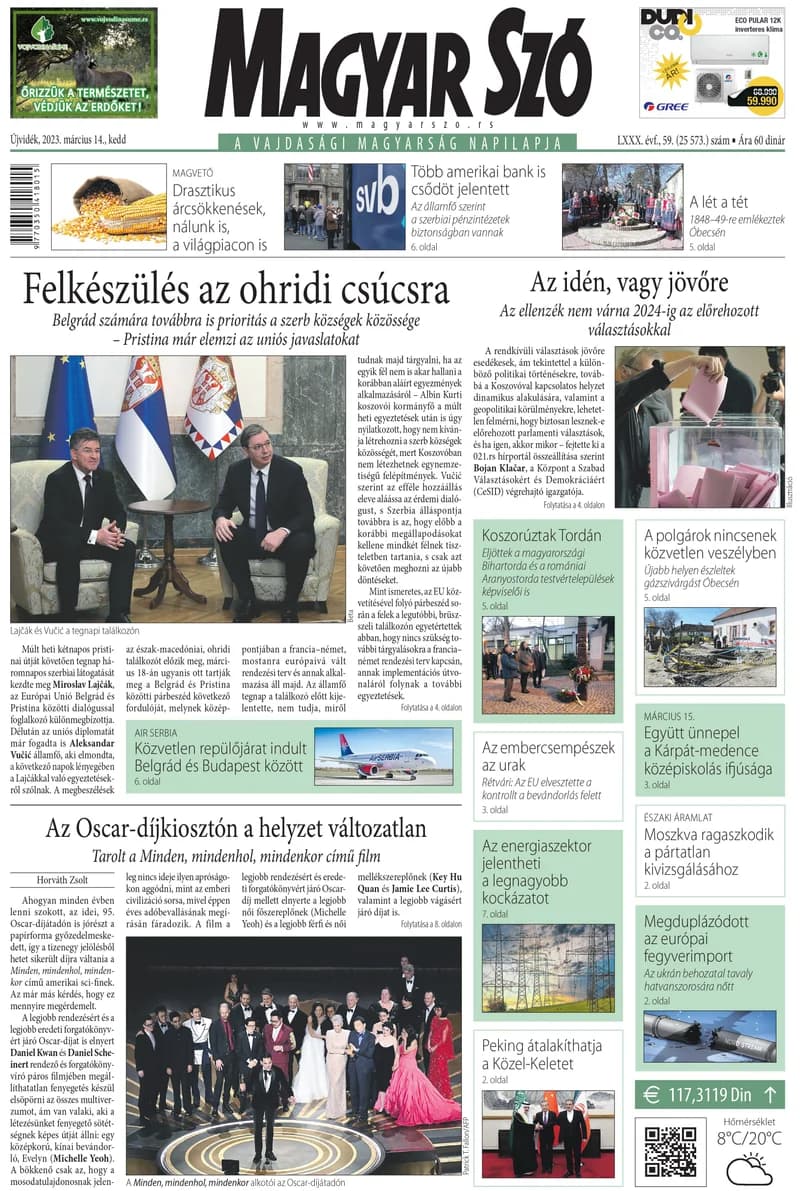Magyar Szó, 80. évf. 2023. március 14. 59. sz. 1–20. oldal