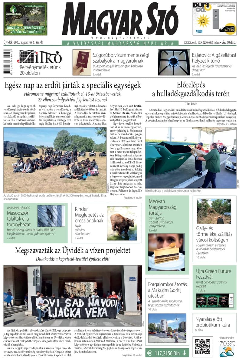 Magyar Szó, 80. évf. 2023. augusztus 2. 176. sz. 1–16. oldal