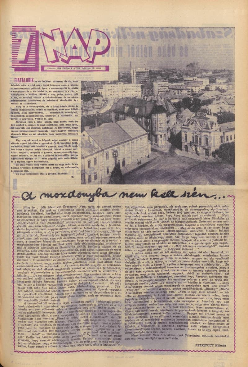 7 Nap, 19. évf. 1964. október 9. 40. sz. 1–24. oldal