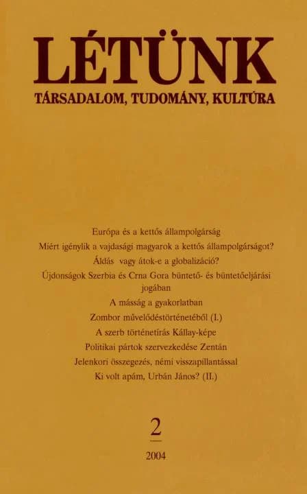 Létünk, 34. évf. 2004. 2. sz. 1–144. oldal
