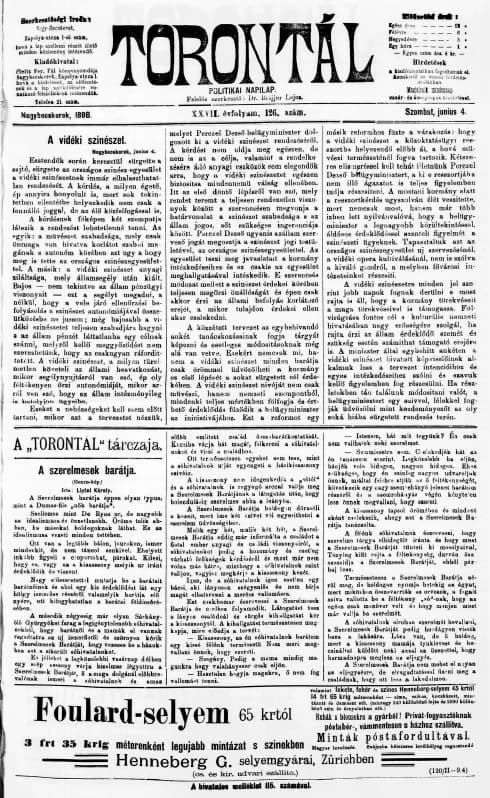 Torontál, 27. évf. 1898. június 4. 126. sz.