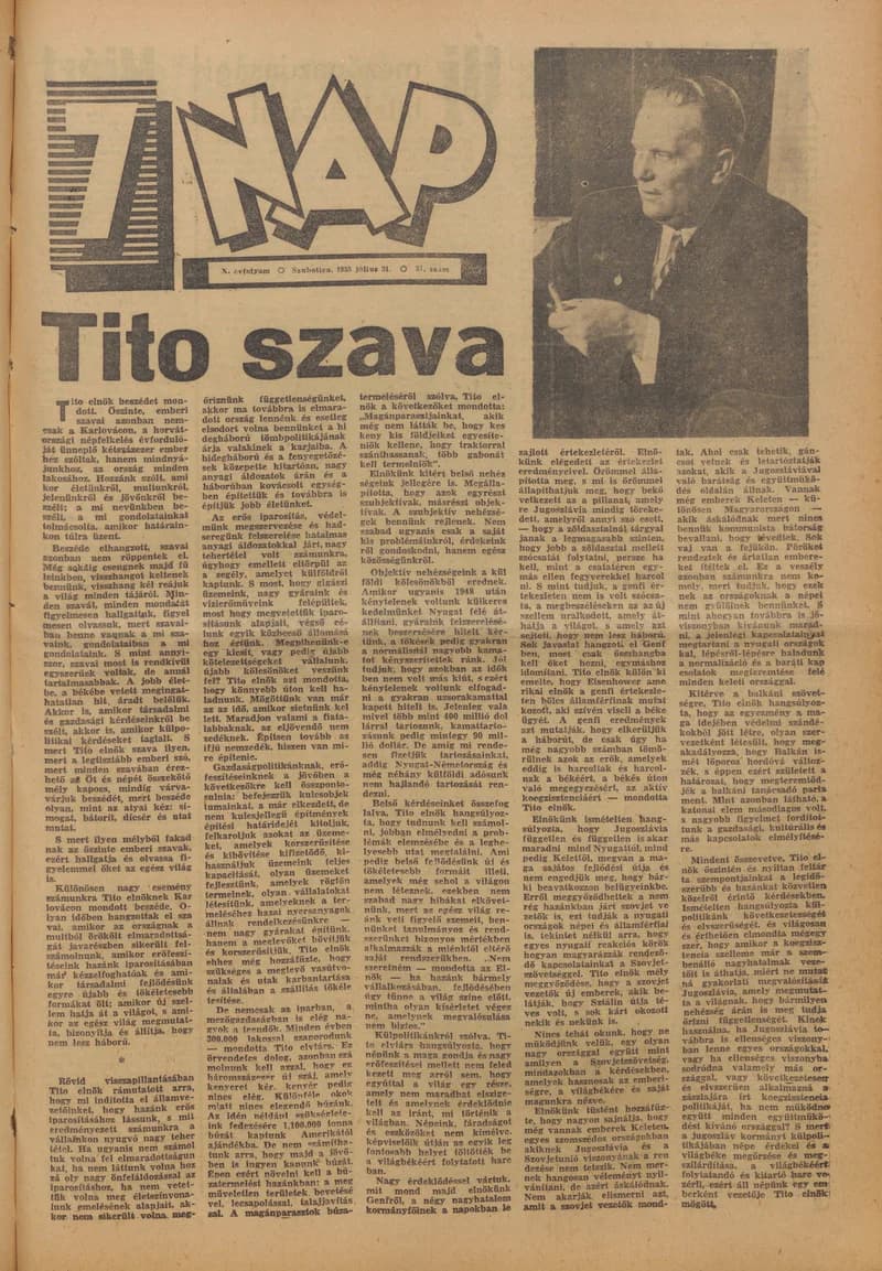 7 Nap, 10. évf. 1955. július 31. 31. sz. 1–16. oldal