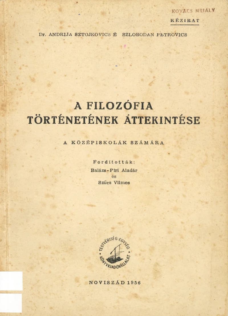 A filozófia történetének áttekintése 