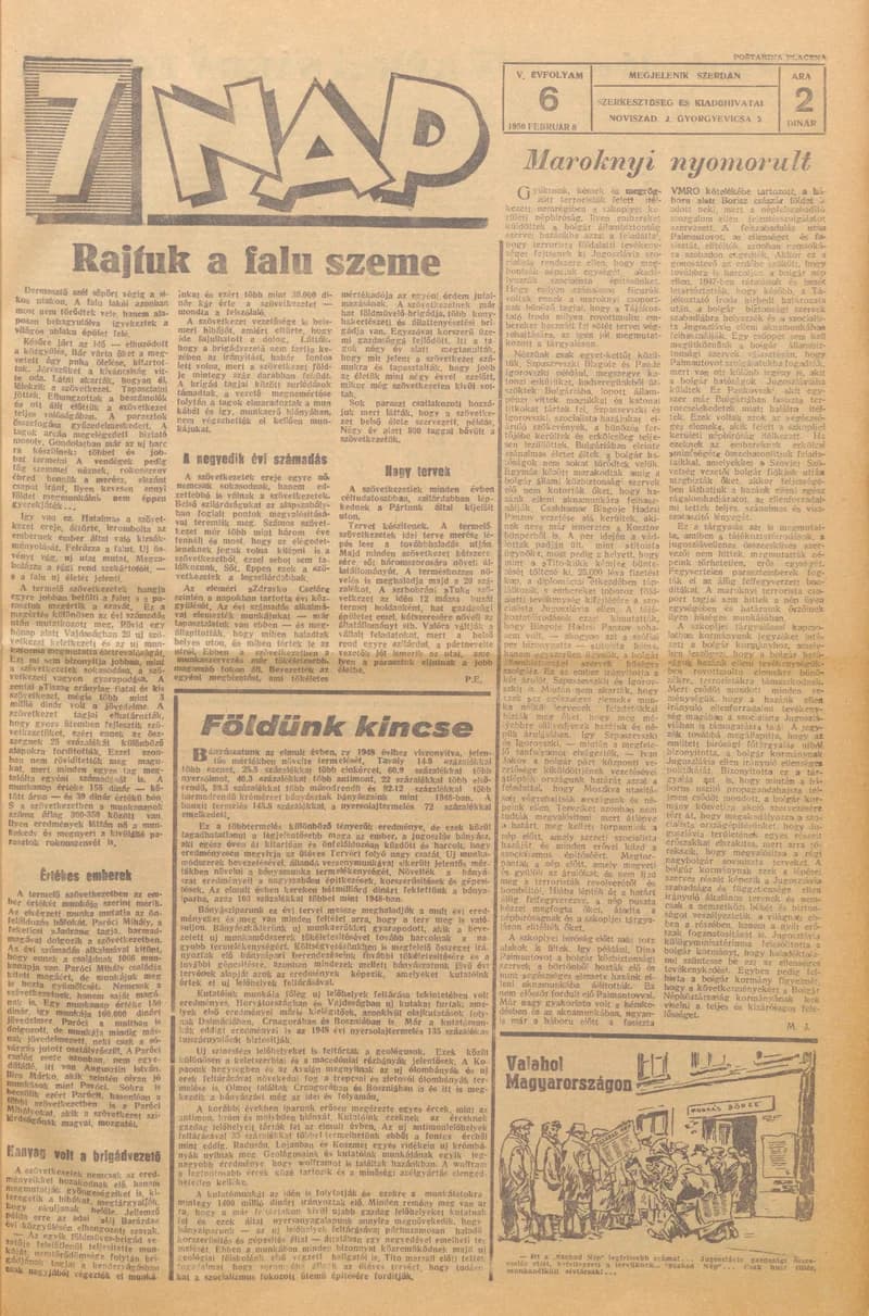 7 Nap, 5. évf. 1950. február 8. 6. sz. 1–4. oldal