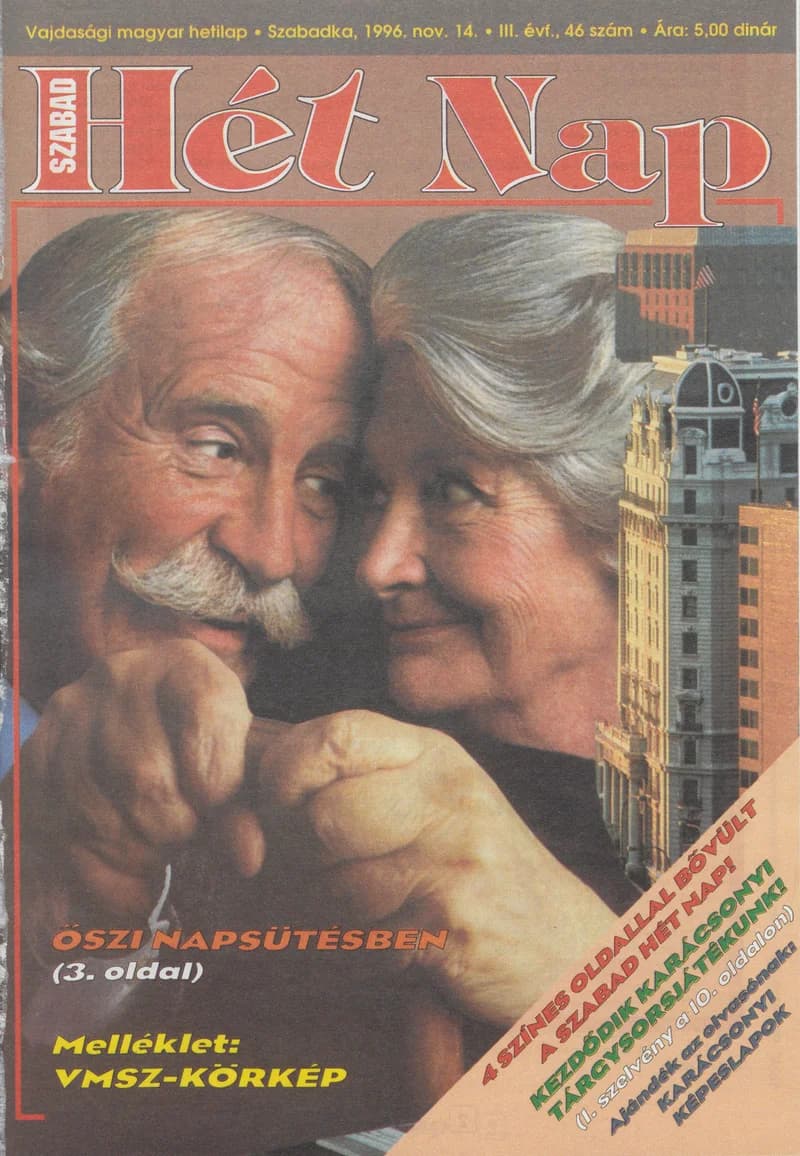 Szabad Hét Nap, 3. évf. 1996. november 14. 46. sz.