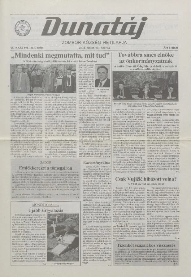 Dunatáj, 6. évf. 2004. május 19. 267. sz.