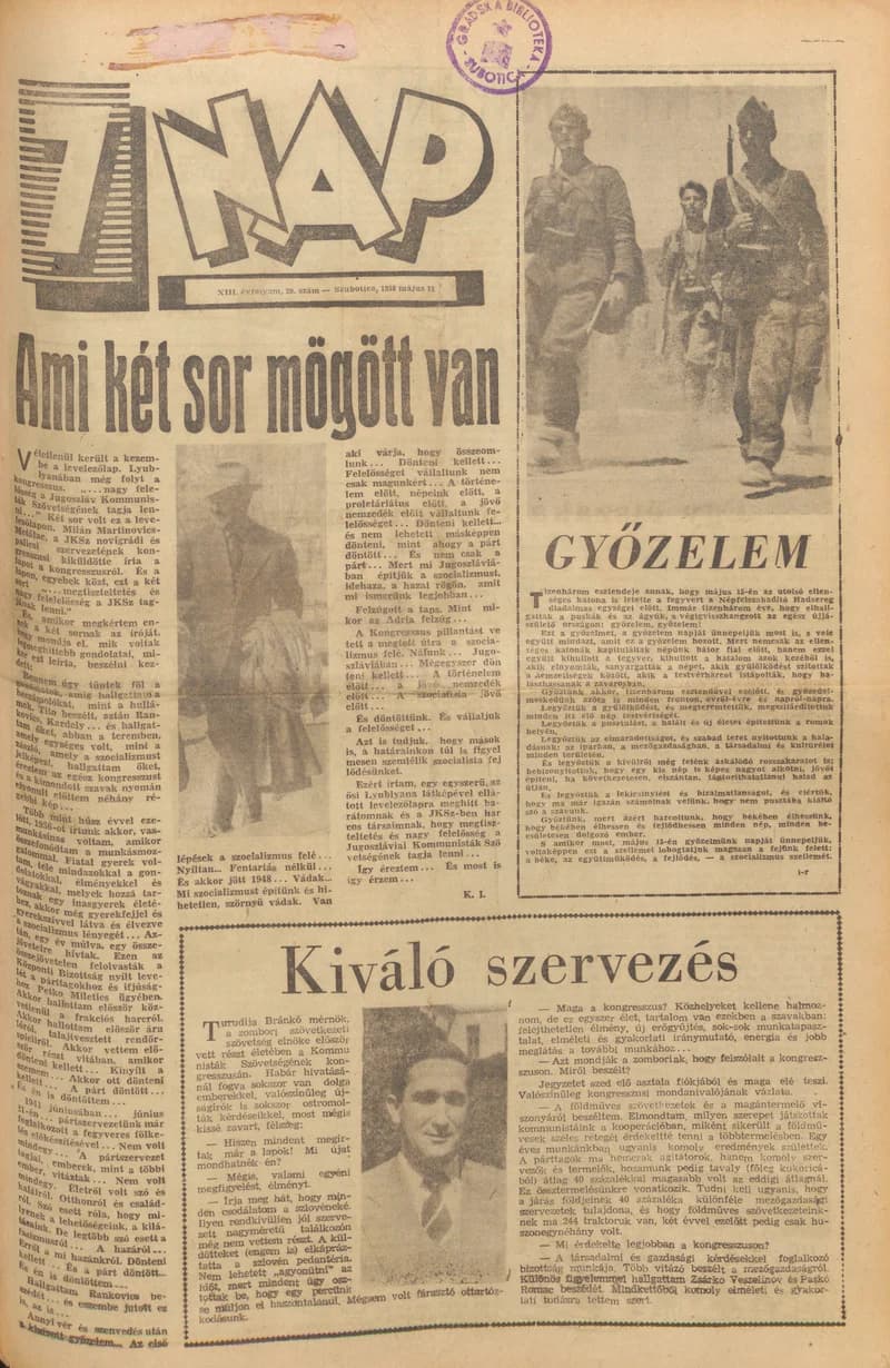 7 Nap, 13. évf. 1958. május 11. 20. sz.