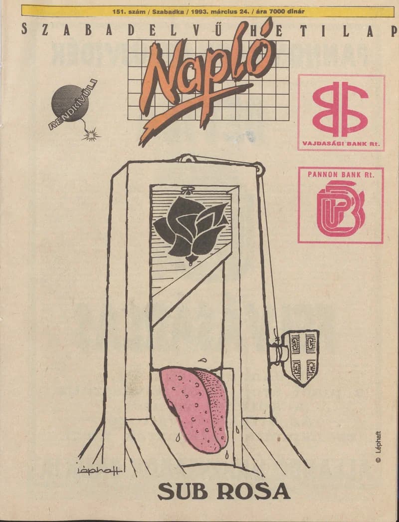 Napló - Szabadelvű hetilap, 4. évf. 1993. március 24. 151. sz.