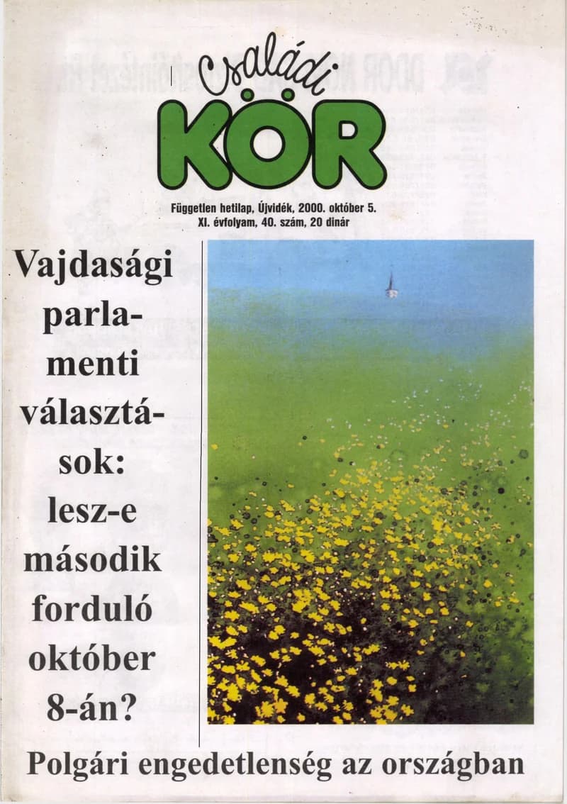 Családi Kör, 11. évf. 2020. október 5. 40. sz.