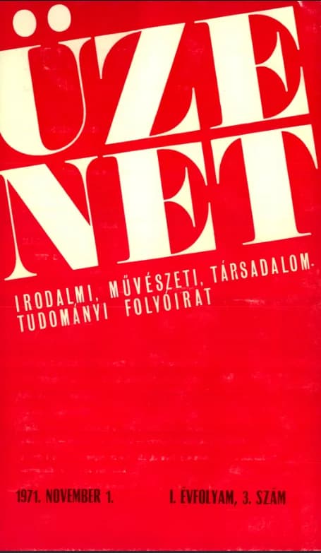 Üzenet, 1. évf. 1971. november 1. 3. sz. 241–369. oldal