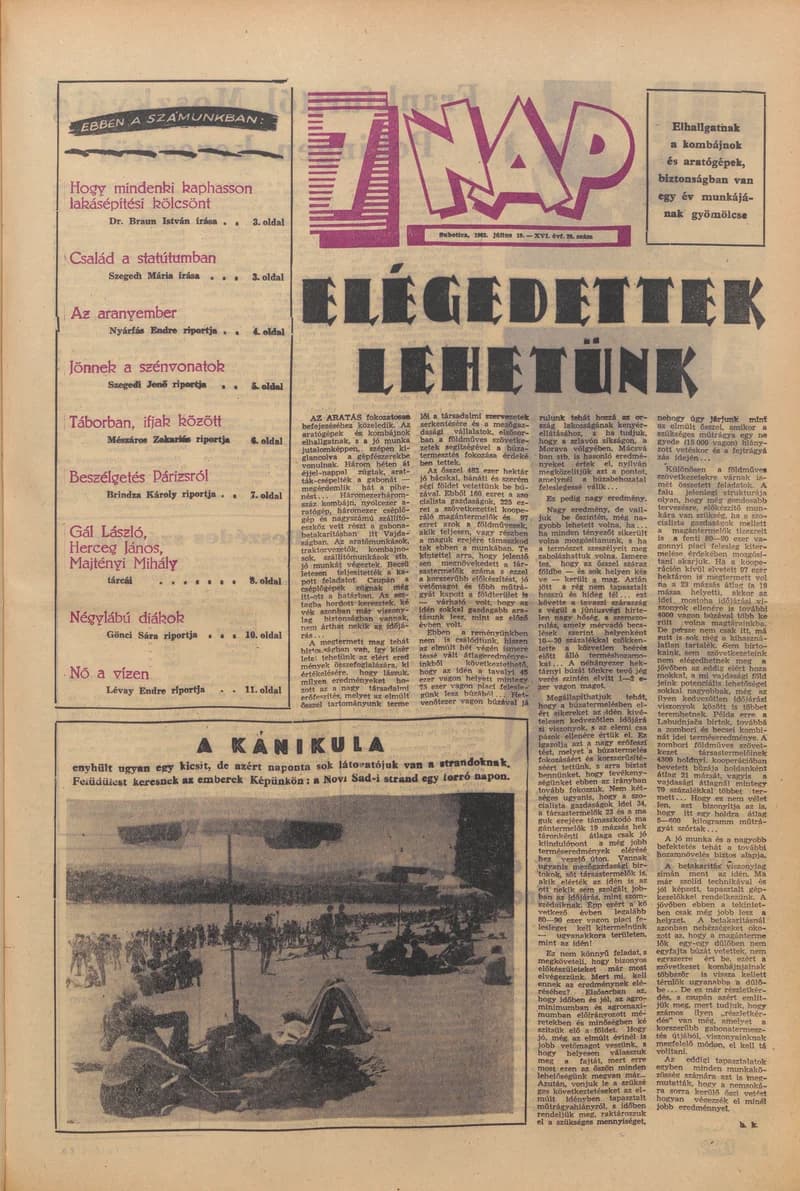 7 Nap, 18. évf. 1963. július 19. 28. sz. 1–20. oldal