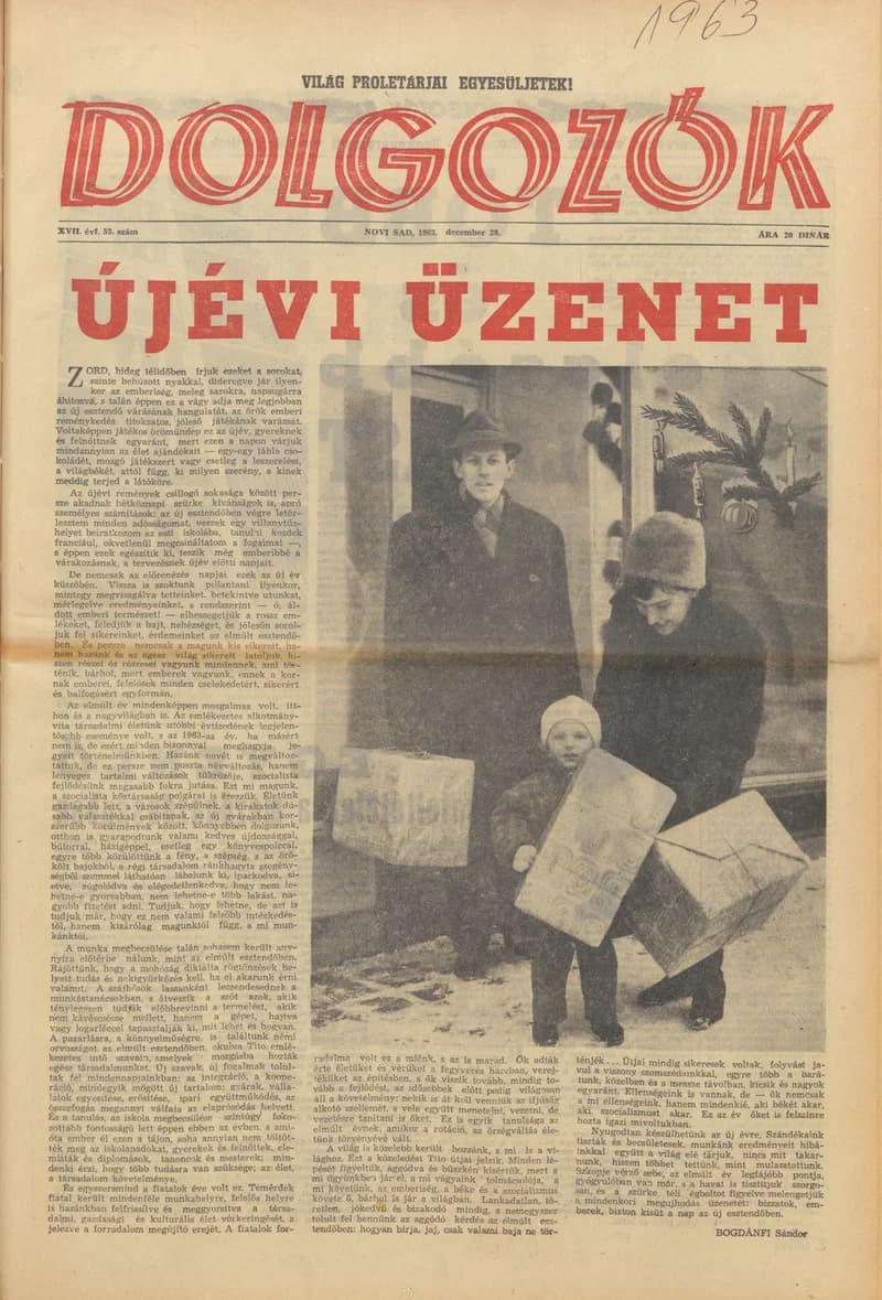 Dolgozók, 17. évf. 1963. december 28. 53. sz.