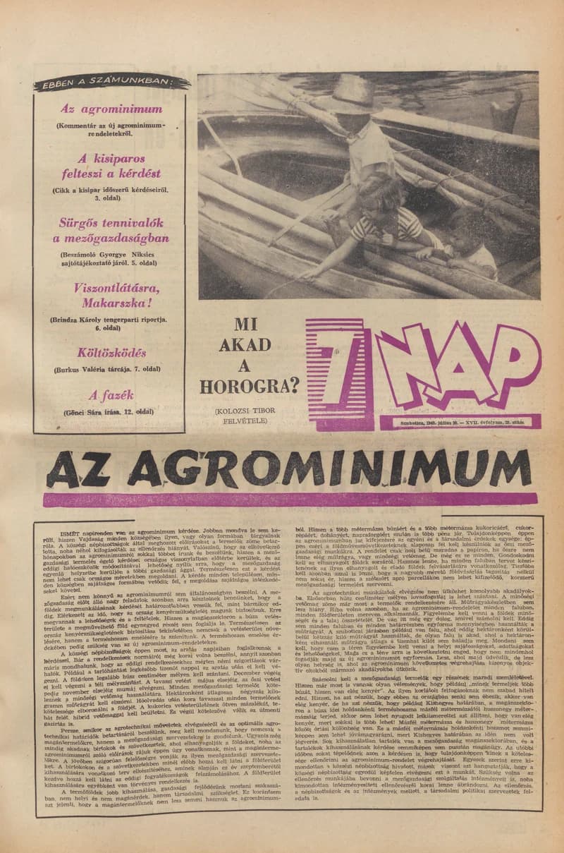 7 Nap, 17. évf. 1962. július 20. 28. sz. 1–20. oldal